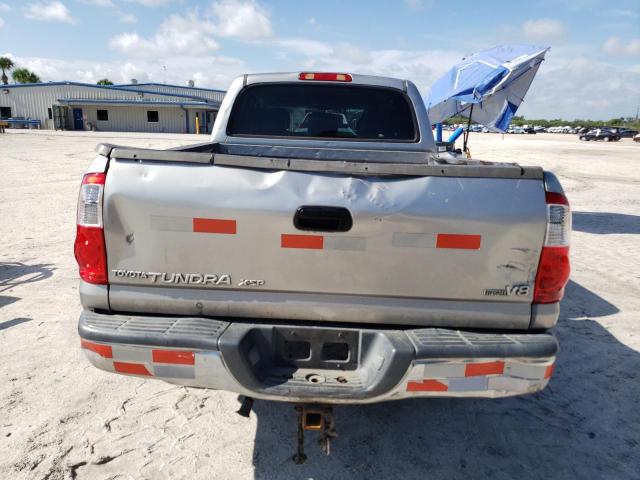 5TBET34146S525515 - 2006 TOYOTA TUNDRA DOUBLE CAB SR5 SILVER photo 6