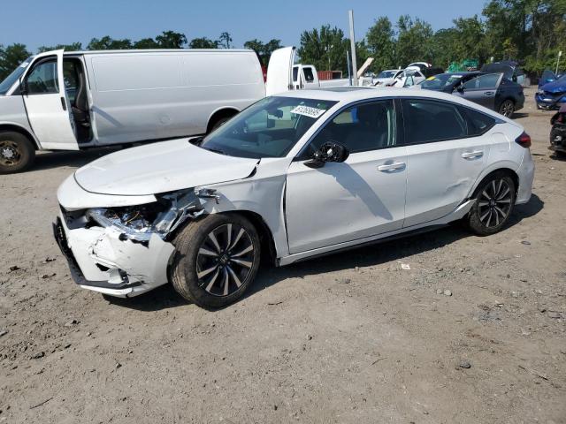19XFL1H70NE010955 - 2022 HONDA CIVIC EXL WHITE photo 1