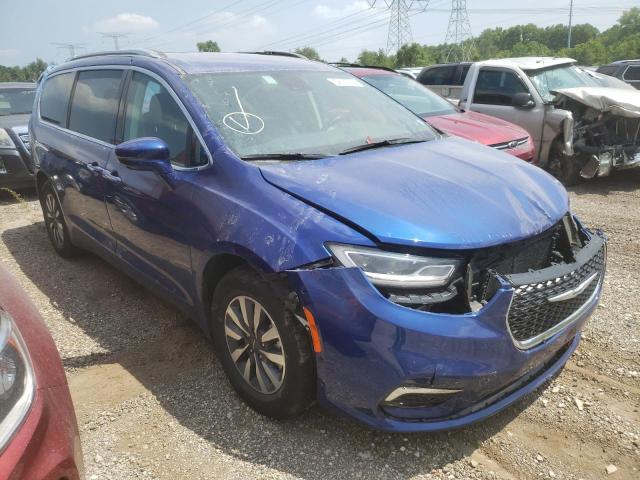 2C4RC1L78MR581028 - 2021 CHRYSLER PACIFICA HYBRID TOURING L BLUE photo 4