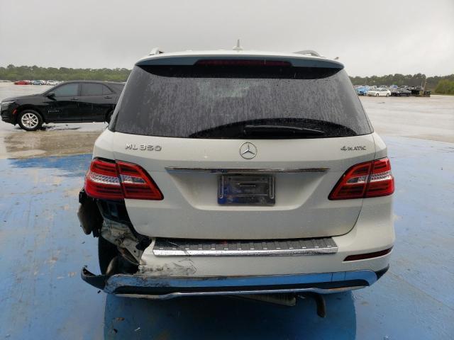 4JGDA5HB0DA196163 - 2013 MERCEDES-BENZ ML 350 4MATIC WHITE photo 6