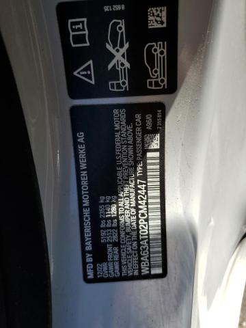WBA63AT02PCM42447 - 2023 BMW M440XI WHITE photo 12