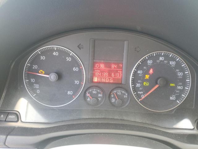 3VWEG71K57M069443 - 2007 VOLKSWAGEN JETTA WOLFSBURG 黑色 照片 9