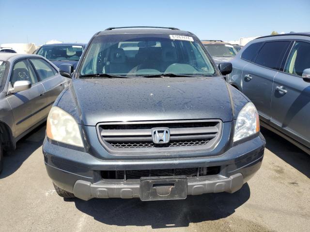 2HKYF18733H579534 - 2003 HONDA PILOT EXL BLUE photo 5