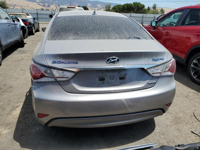 KMHEC4A48DA090192 - 2013 HYUNDAI SONATA HYBRID SILVER photo 6