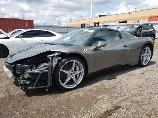 ZFF68NHA7D0190349 - 2013 FERRARI 458 SPIDER GRAY photo 1