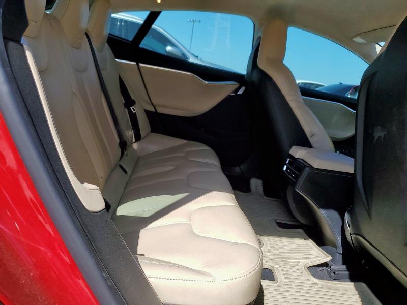 5YJSA1E25FF103267 - 2015 TESLA MODEL S RED photo 10