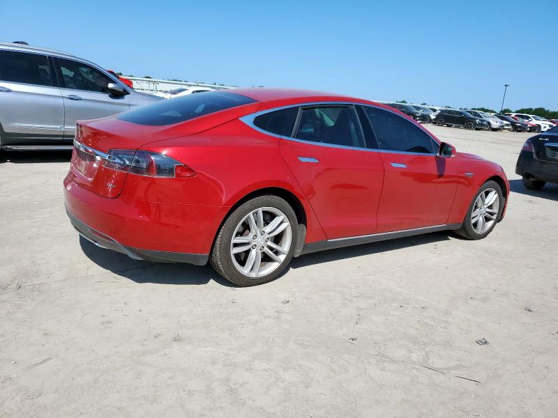 5YJSA1E25FF103267 - 2015 TESLA MODEL S RED photo 3