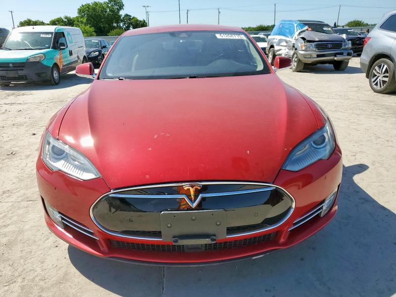 5YJSA1E25FF103267 - 2015 TESLA MODEL S RED photo 5