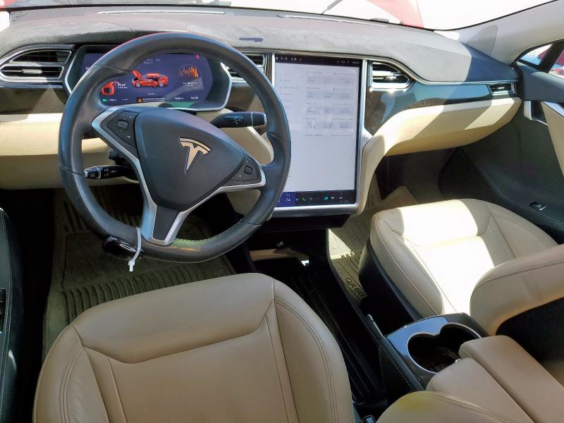 5YJSA1E25FF103267 - 2015 TESLA MODEL S RED photo 8