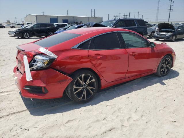 2HGFC2F88LH557752 - 2020 HONDA CIVIC SPORT 红色 照片 3