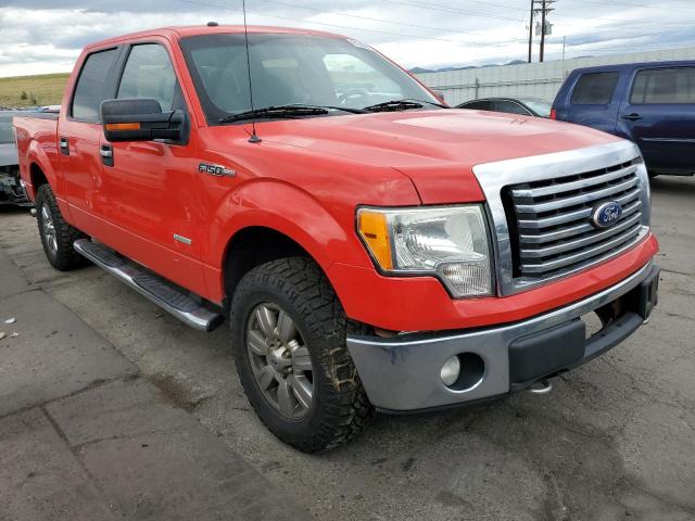 1FTFW1ETXBFA55072 - 2011 FORD F150 SUPERCREW RED photo 4