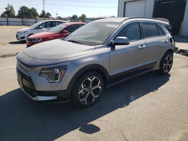 KNDCR3LE2P5065828 - 2023 KIA NIRO EX GRAY photo 1