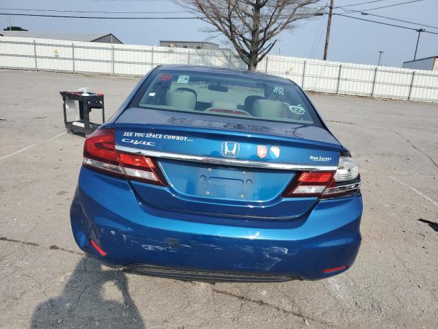 19XFB2F51DE060028 - 2013 HONDA CIVIC LX BLUE photo 6