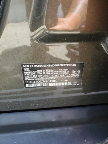 5UXCY4C0XM9G19068 - 2021 BMW X6 SDRIVE 40I GREEN photo 14