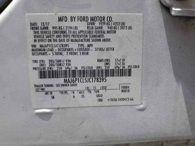 MAJ6P1CL5JC178395 - 2018 FORD ECOSPORT SES Ağ foto 13