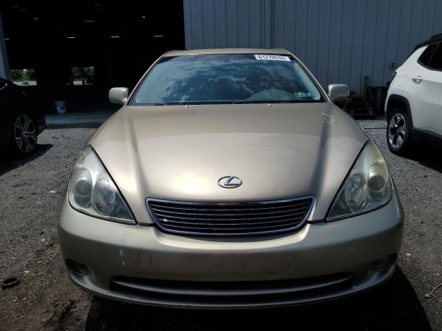 JTHBA30G155099120 - 2005 LEXUS ES 330 GOLD photo 5