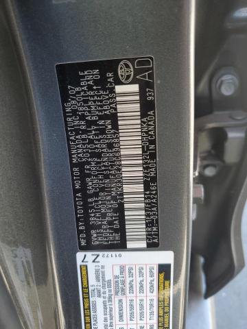 2T1KR30E28C696857 - 2008 TOYOTA COROLLA MA XR GRAY photo 13