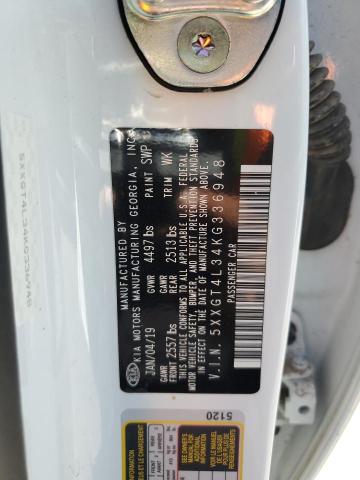 5XXGT4L34KG336948 - 2019 KIA OPTIMA LX თეთრი ფოტო 13