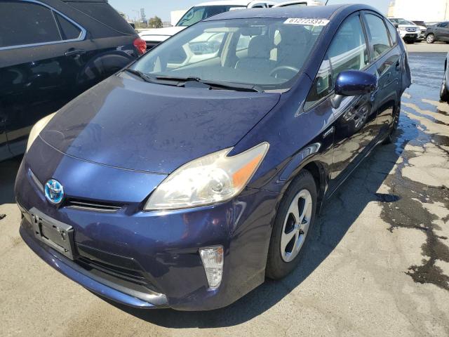 JTDKN3DU9E1753830 - 2014 TOYOTA PRIUS BLUE photo 1