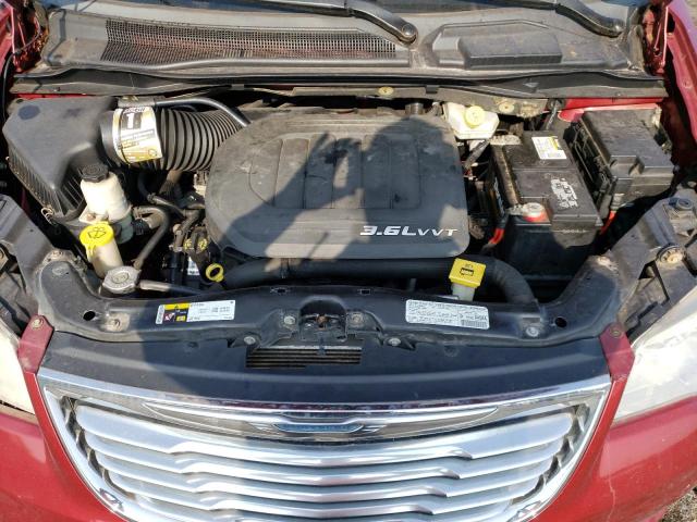 2C4RC1BG0DR659657 - 2013 CHRYSLER TOWN & COU TOURING RED photo 11