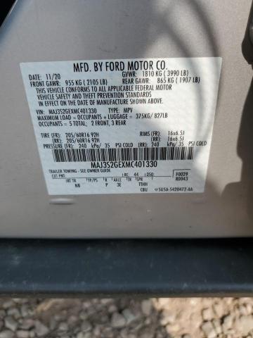 MAJ3S2GEXMC401330 - 2021 FORD ECOSPORT SE 银色 照片 13