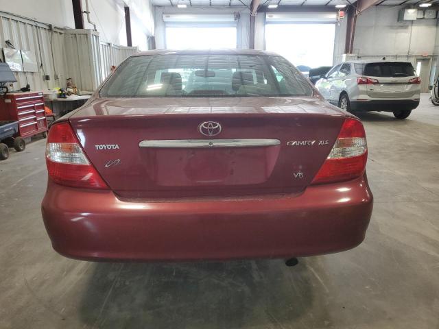 4T1BF32K03U061770 - 2003 TOYOTA CAMRY LE RED photo 6