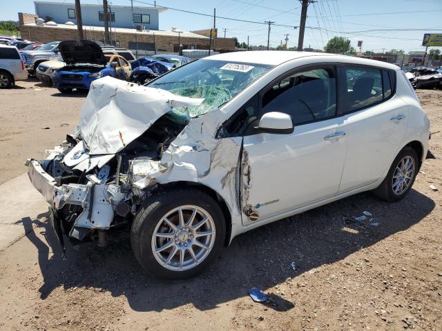 1N4AZ0CPXDC412312 - 2013 NISSAN LEAF S WHITE photo 1