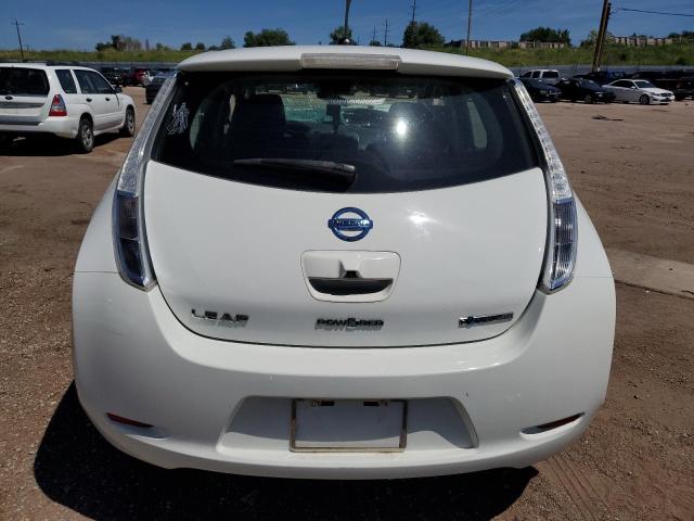 1N4AZ0CPXDC412312 - 2013 NISSAN LEAF S WHITE photo 6