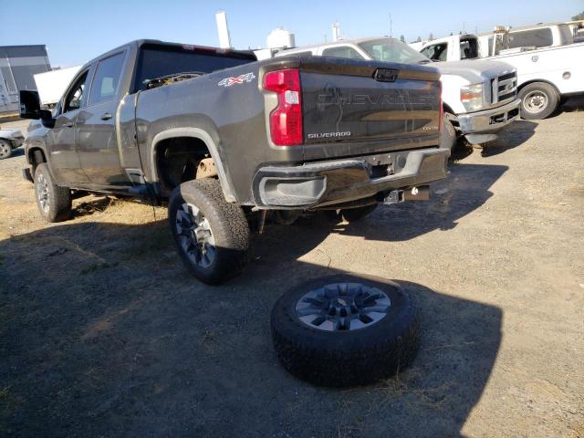 2GC4YMEYXN1215588 - 2022 CHEVROLET SILVERADO K2500 CUSTOM GREEN photo 2