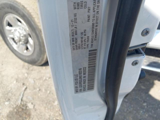 3C6UR5DL6NG182516 - 2022 RAM 2500 BIG HORN/LONE STAR WHITE photo 12