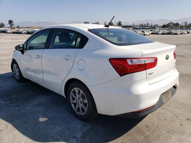 KNADM4A38G6667831 - 2016 KIA RIO LX WHITE photo 2