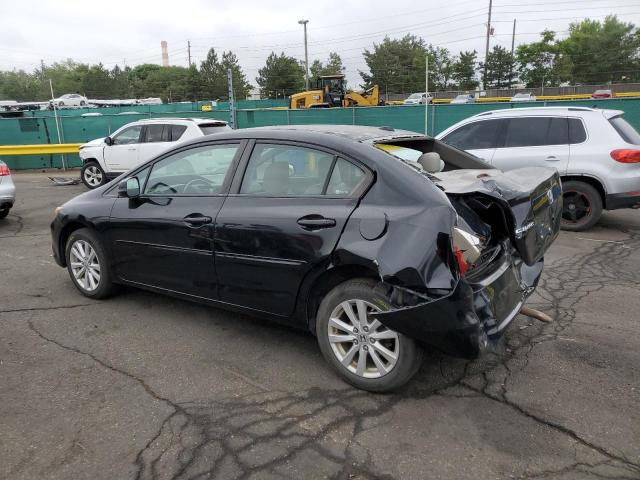2HGFB2F92CH593612 - 2012 HONDA CIVIC EXL BLACK photo 2