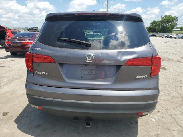 5FNYF6H59HB051742 - 2017 HONDA PILOT EXL GRAY photo 6