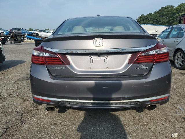 1HGCR3F96GA006997 - 2016 HONDA ACCORD TOURING GRAY photo 6