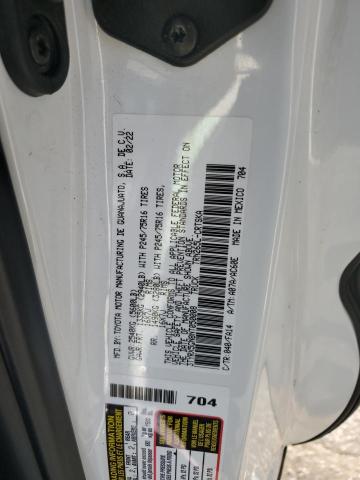 3TYRX5GN8NT050008 - 2022 TOYOTA TACOMA ACCESS CAB თეთრი ფოტო 12