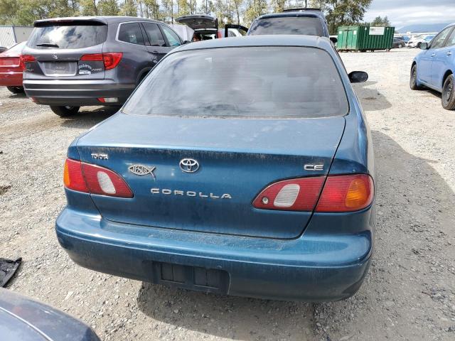 2T1BR12E9YC307505 - 2000 TOYOTA COROLLA VE BLUE photo 6