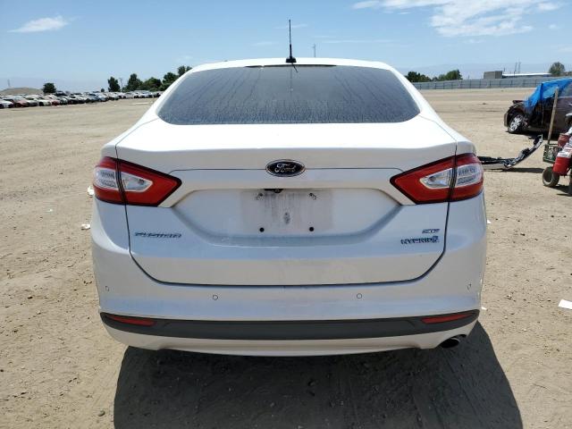 3FA6P0LU2FR306250 - 2015 FORD FUSION SE HYBRID WHITE photo 6