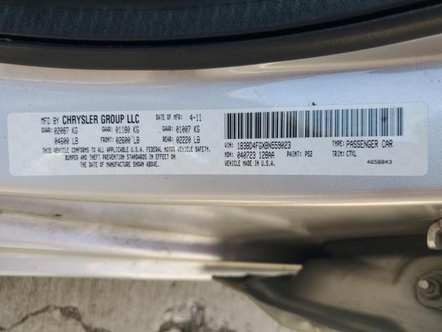 1B3BD4FGXBN559023 - 2011 DODGE AVENGER EXPRESS 银色 照片 12