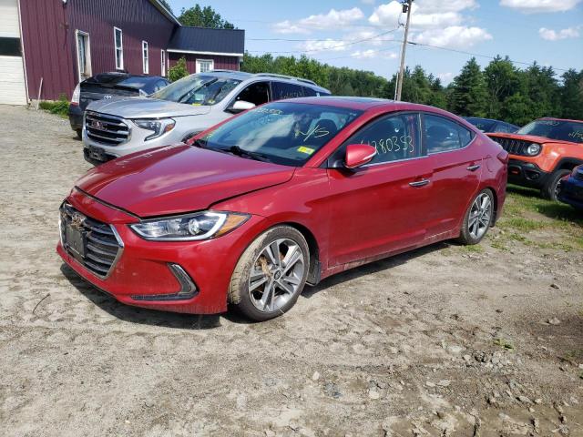 KMHD84LF2HU284877 - 2017 HYUNDAI ELANTRA SE RED photo 1