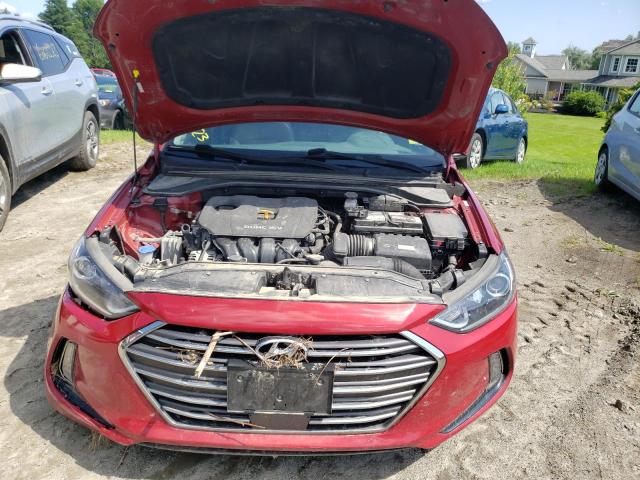 KMHD84LF2HU284877 - 2017 HYUNDAI ELANTRA SE RED photo 11