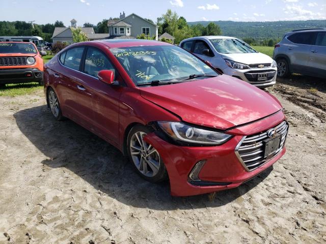 KMHD84LF2HU284877 - 2017 HYUNDAI ELANTRA SE RED photo 4