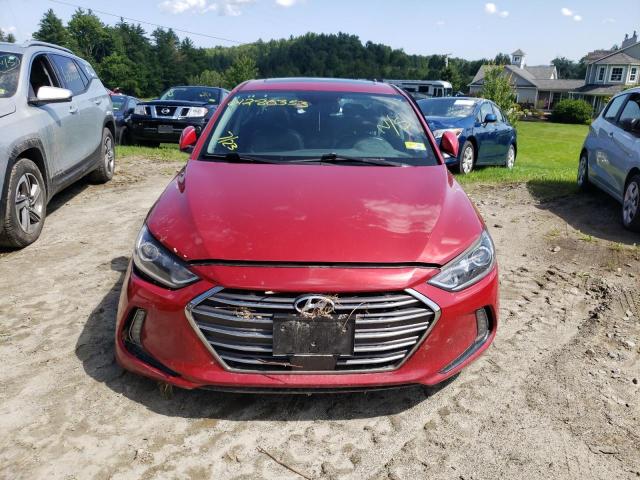 KMHD84LF2HU284877 - 2017 HYUNDAI ELANTRA SE RED photo 5