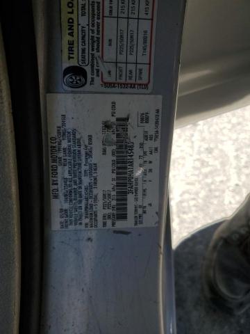 3FAHP0HA1AR145485 - 2010 FORD FUSION SE SILVER photo 12