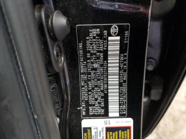 4T1BK1EB7EU114334 - 2014 TOYOTA AVALON BASE Qara foto 13