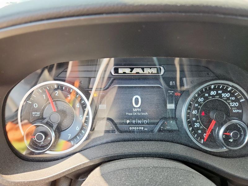 1C6SRFFT9KN637534 - 2019 RAM 1500 BIG HORN/LONE STAR BLACK photo 9