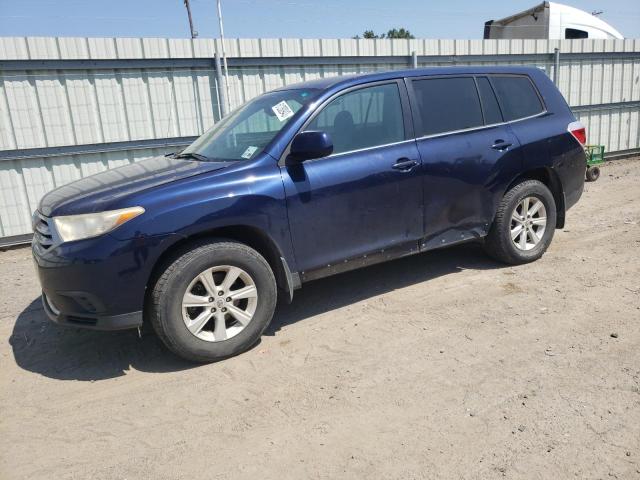 5TDZK3EH3BS035102 - 2011 TOYOTA HIGHLANDER BASE BLUE photo 1