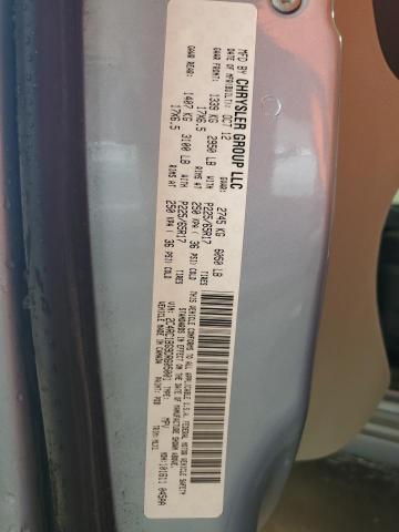 2C4RC1BG9DR605001 - 2013 CHRYSLER TOWN & COU TOURING BLUE photo 13