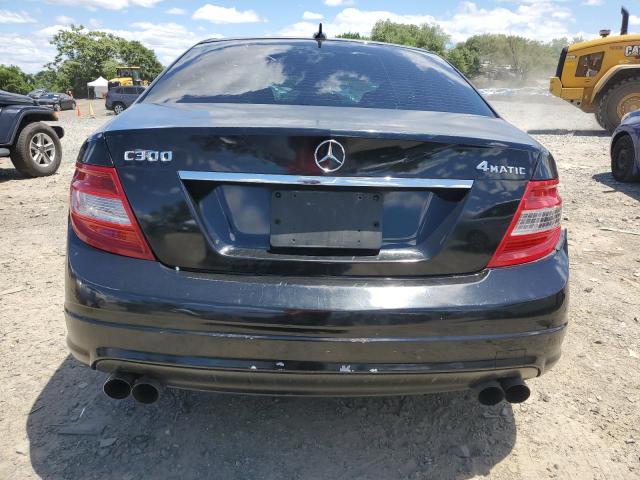 WDDGF81X29F212504 - 2009 MERCEDES-BENZ C 300 4MATIC BLACK photo 6