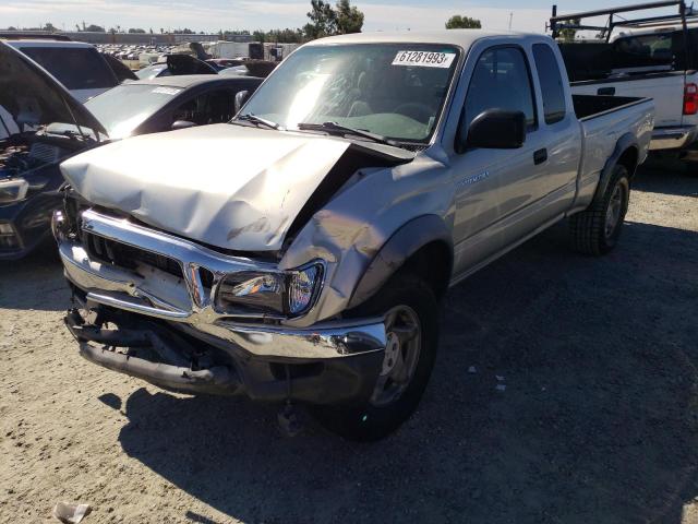 5TESN92N42Z064486 - 2002 TOYOTA TACOMA XTRACAB PRERUNNER ვერცხლისფერი ფოტო 1