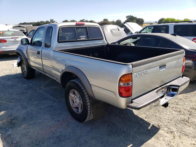 5TESN92N42Z064486 - 2002 TOYOTA TACOMA XTRACAB PRERUNNER SILVER photo 2